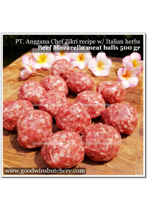Australia BEEF MEATBALLS Mozzarella Perfetto seasoned with Italian herbs 500g 12-13pcs